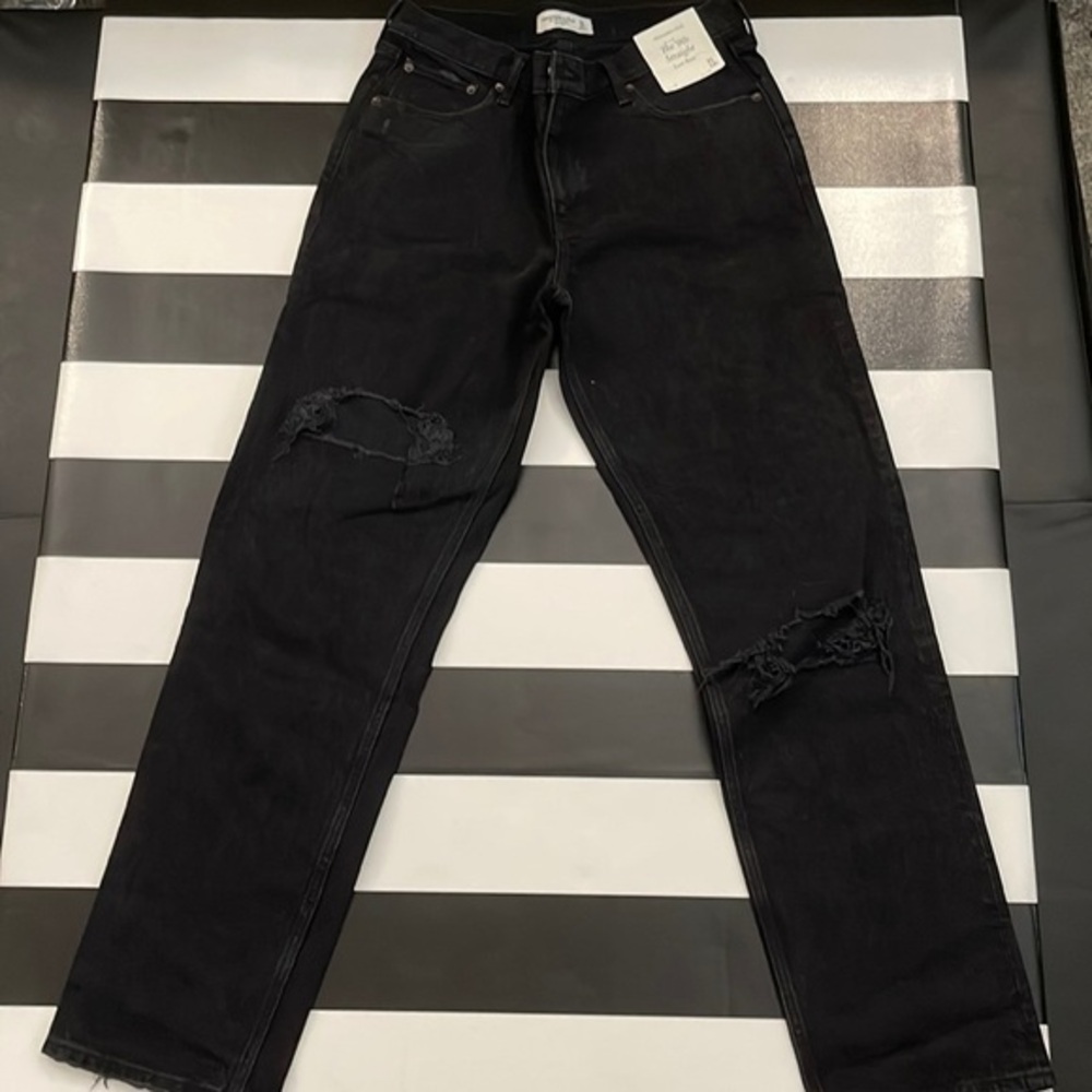 ABERCROMBIE AND FITCH THE 90s STRAIGHT LOW RISE